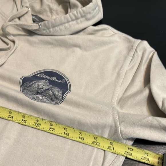 Eddie Bauer Cream Sweatshirt with Ribbed Cuffs - Picture 6 of 8